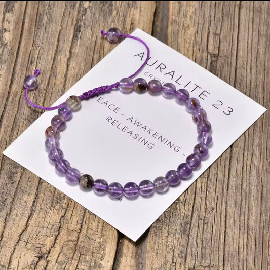 Auralite 23 6mm Adjustable Braided Rope Bracelets