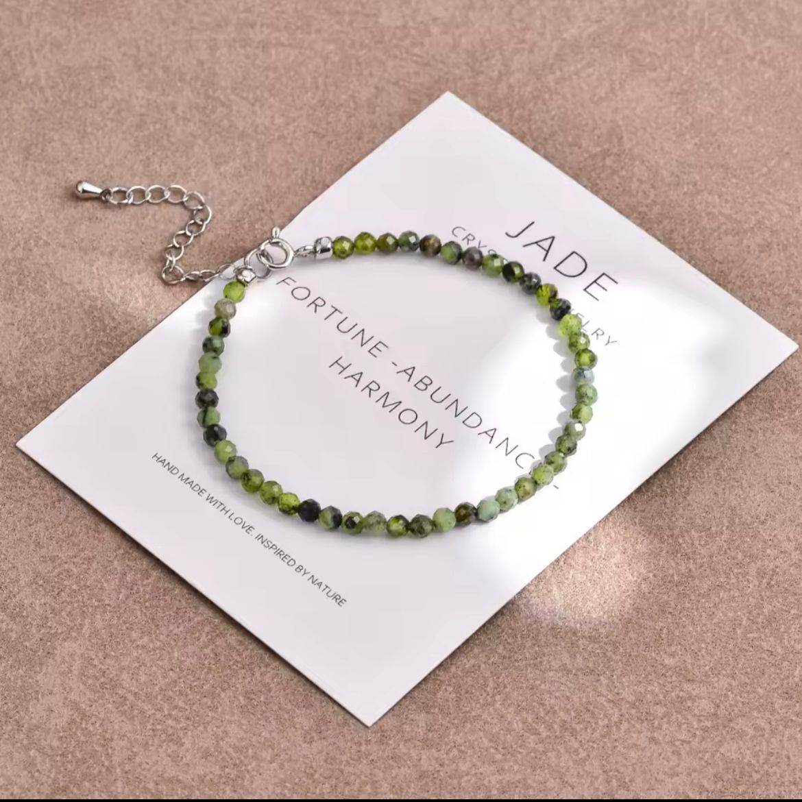 Jade 3mm Sliver Dainty Stacking Bracelet